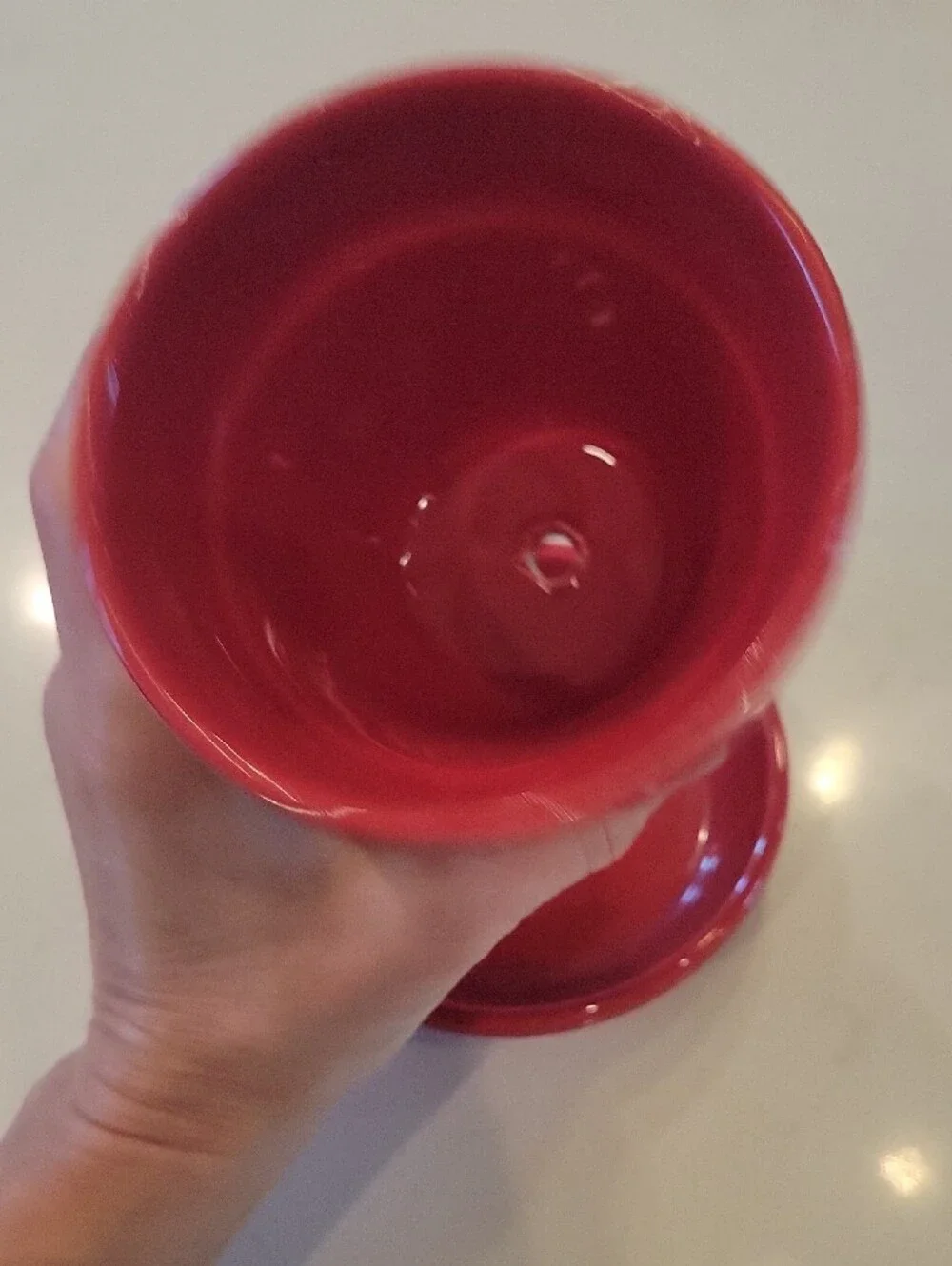 Target Red Ceramic Planter with Saucer